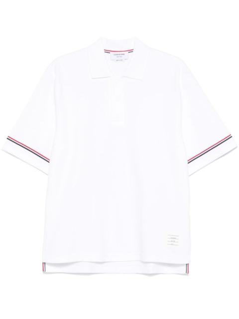RWB-stripe cotton polo shirt