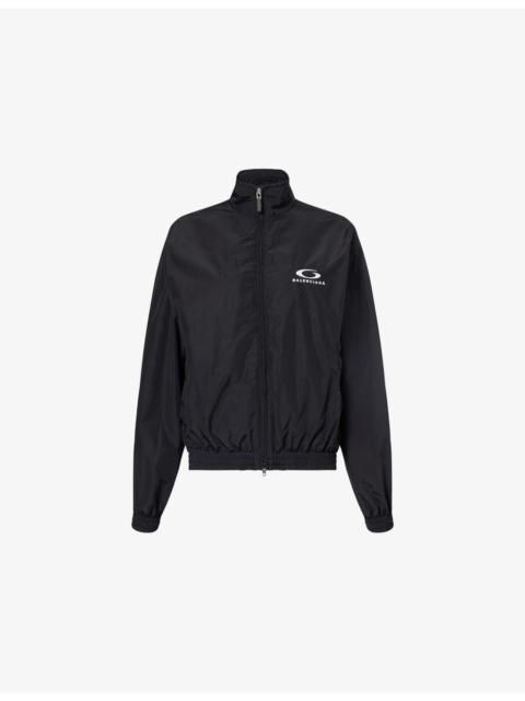 Logo-Embroidered Cotton-Blend Track Jacket