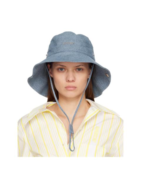 Blue 'The de-Nîmes' Denim Bucket Hat
