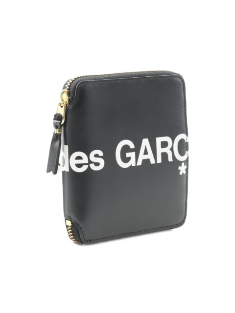 logo-print zipped bi-fold wallet