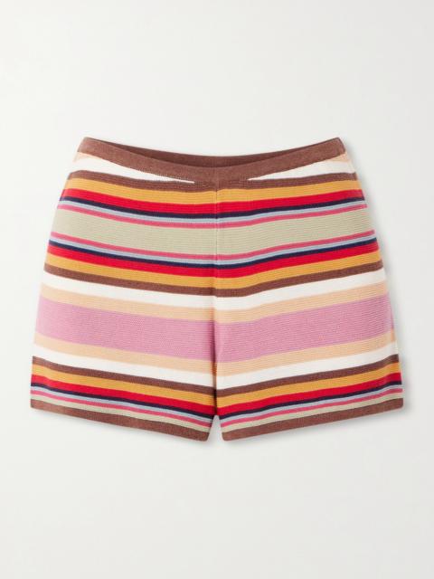 Playa Striped Knitted Shorts