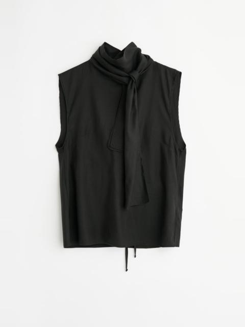 Virtuous Top Still Black Calm Cupro Cotton