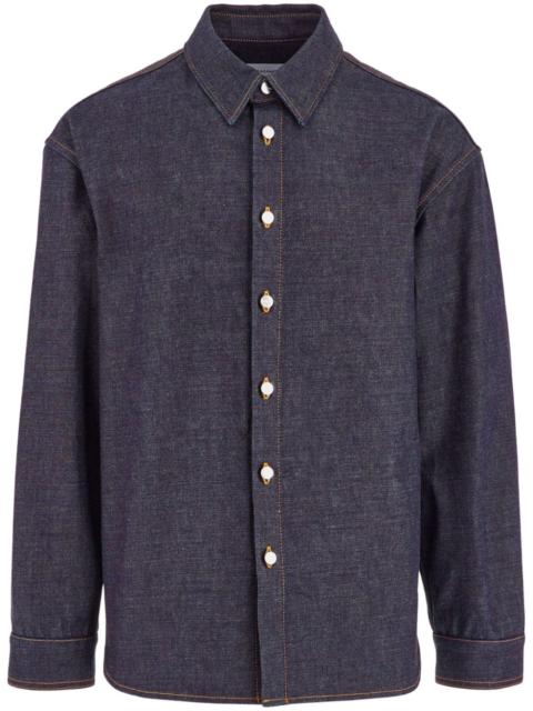 Long sleeved denim shirt
