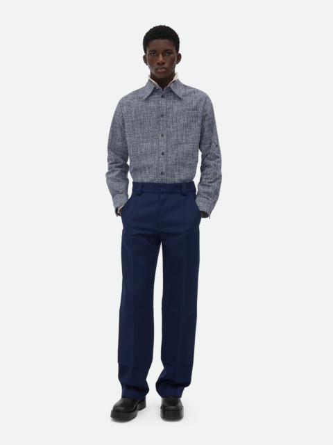 Wool Grain De Poudre Trousers