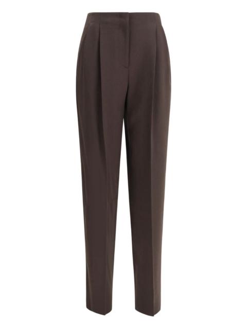 pleated-front trousers