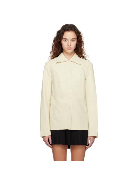Beige Pocket Jacket