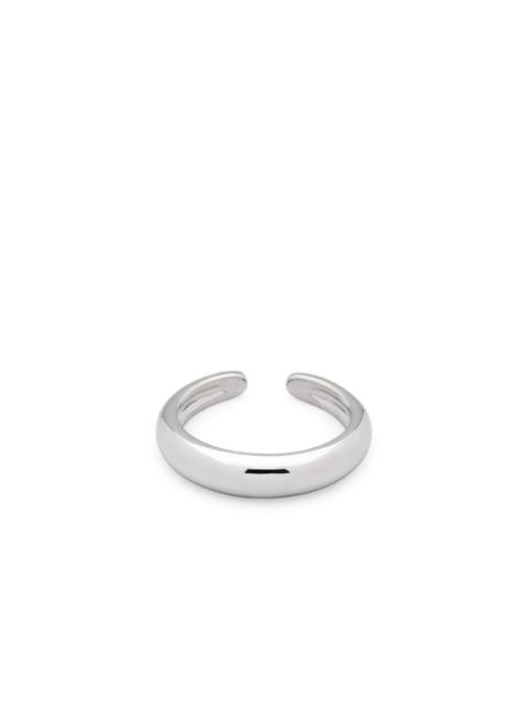 slim rhodium-plated ear cuff