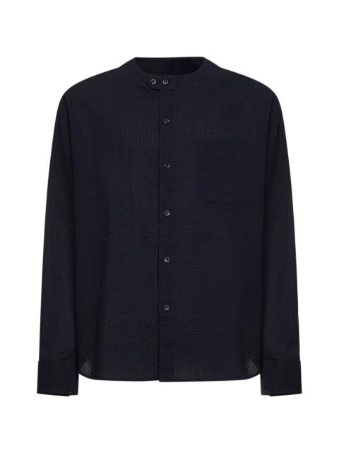 Blue ASV cotton seersucker shirt