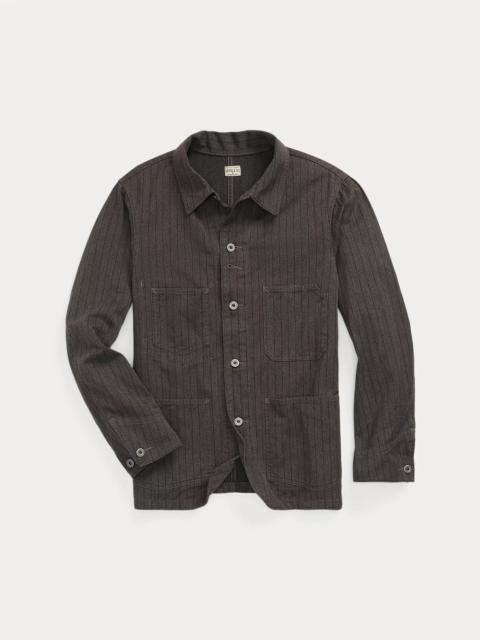 RRL by Ralph Lauren Striped Jaspé Twill Jacket | REVERSIBLE
