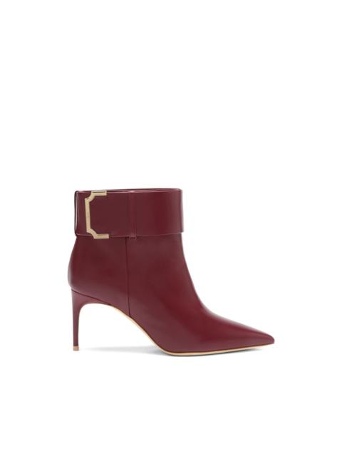 Rossella belt-detail leather ankle boots