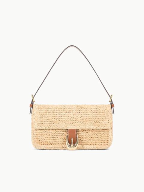 STAUD HARLOW RAFFIA BAG NATURAL TAN