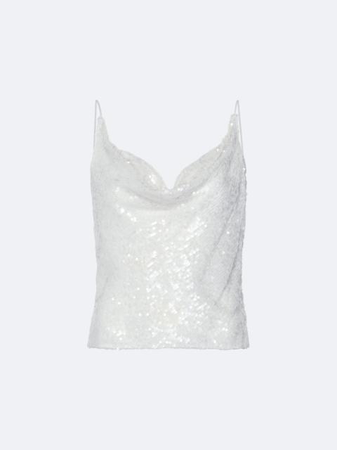Sequin Cowl Cami Top