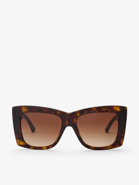 Juliana 
Brown Havana Square Sunglasses