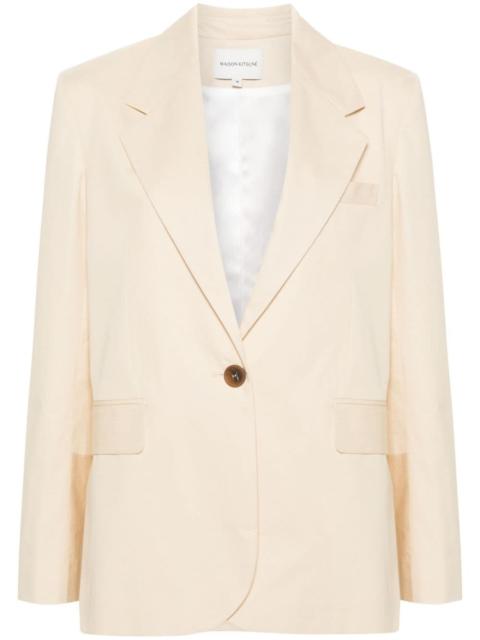 tailored cotton blazer