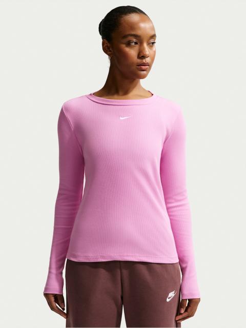 Nike Sportswear Women's Tight Long-Sleeve Ribbed T-Shirt
