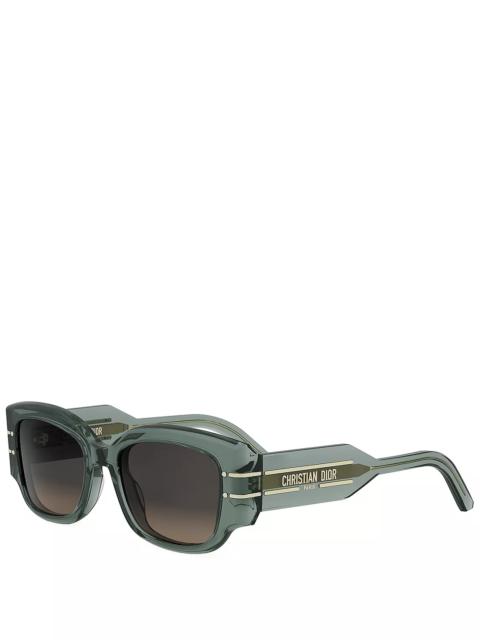Signature Rectangular Sunglasses, 52mm