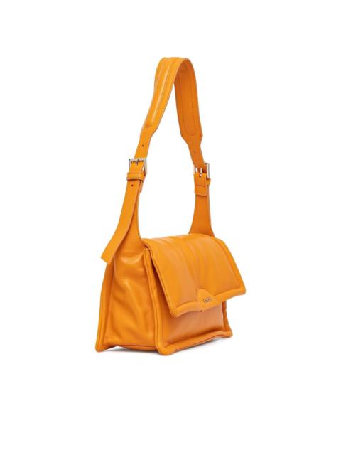 Eva padded-effect satchel