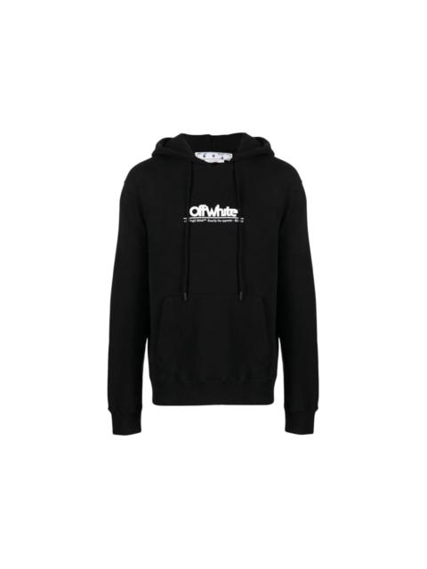 OFF-WHITE Chunky Logo Slim Fit Hoodie Black