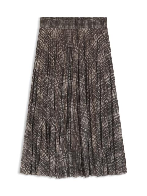 LINED TULLE SKIRT WITH PLISSÉ PLEATS