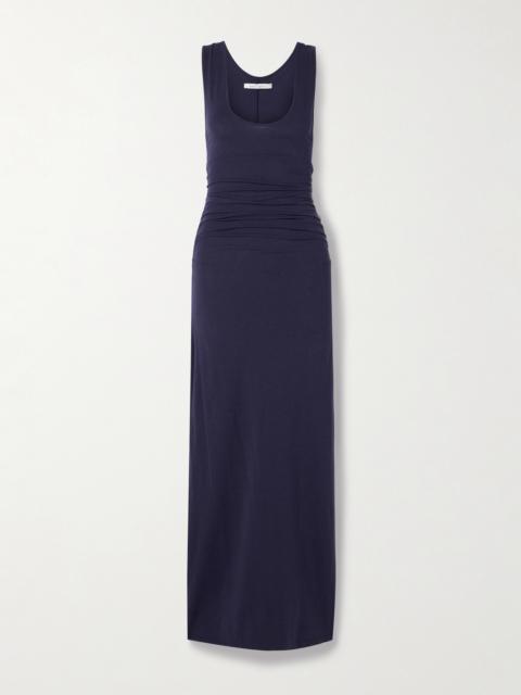 Ruched Stretch-jersey Maxi Dress