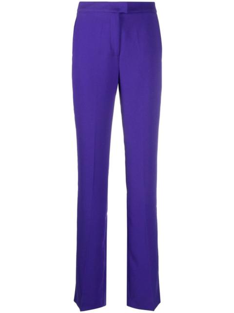 straight-leg tailored trousers
