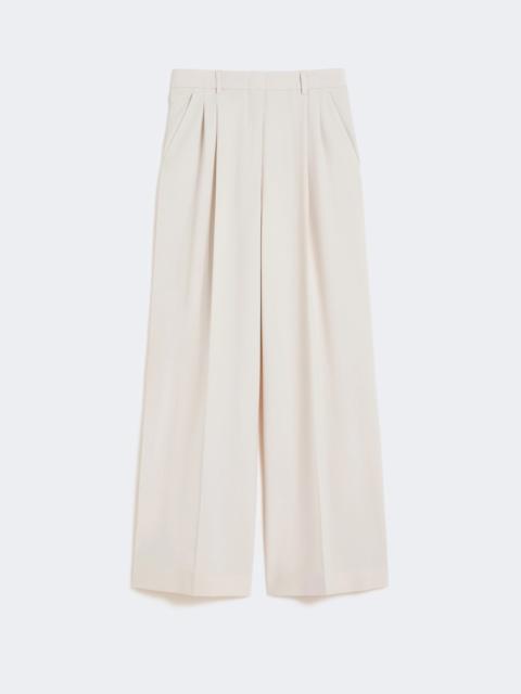 Wool-blend trousers - IVORY