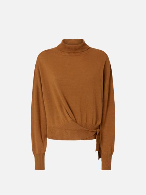 KNIT POLO-NECK SWEATER