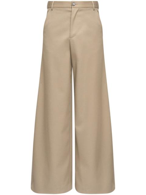 tailored wide-leg trousers