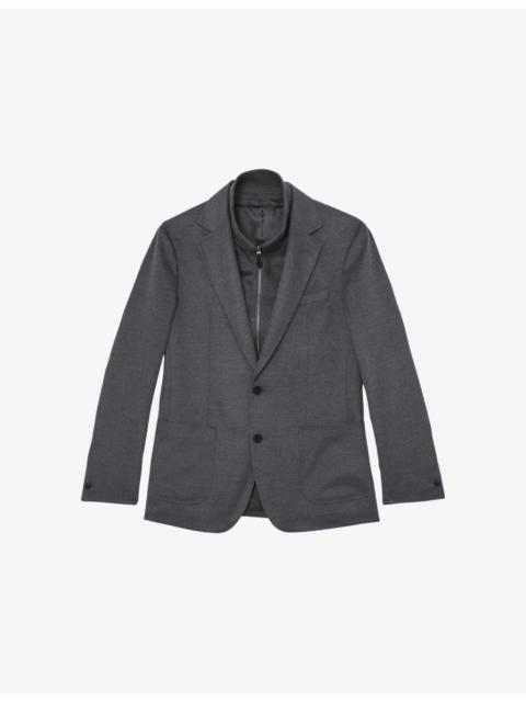 Patch Gilet-Insert Woven Blazer
