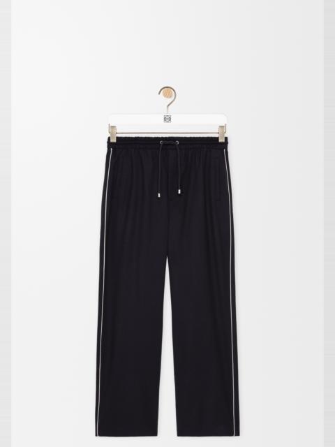 Drawstring trousers in wool