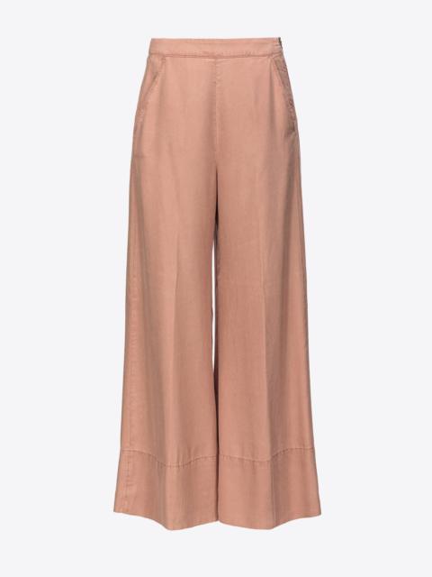WIDE-LEG LYOCELL TROUSERS