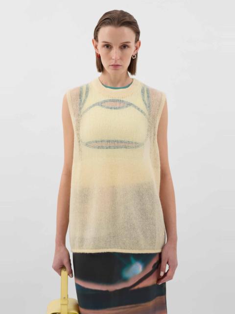 MOHAIR VEST / off white