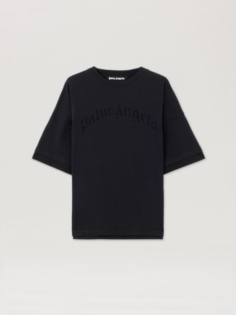 Curved Logo Loose Double T-Shirt