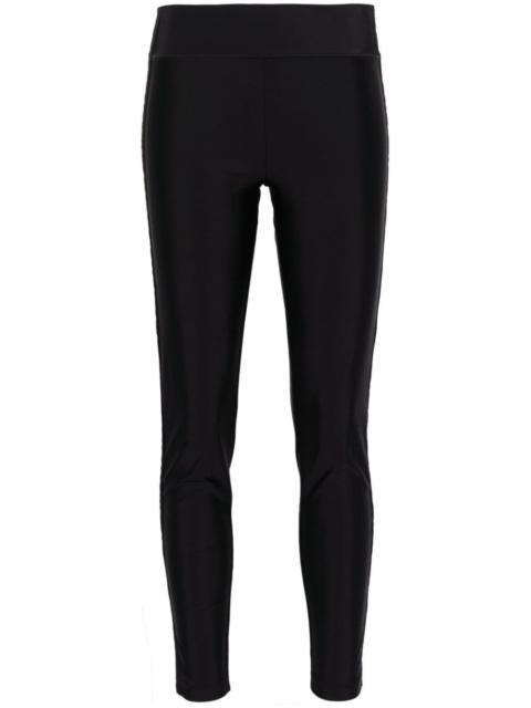 logo-jacquard leggings