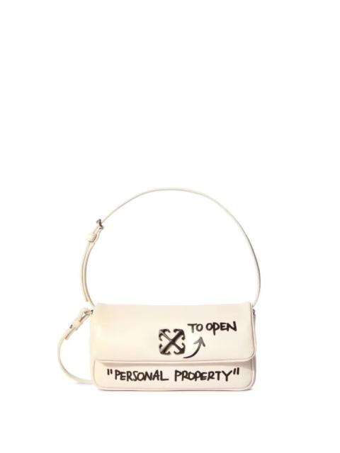 White Jitney 0.7 Quote Shoulder Bag