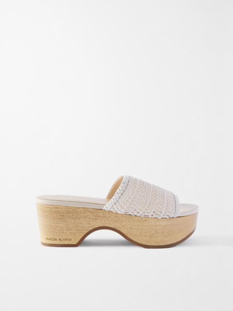 Crocheted Platform Clogs