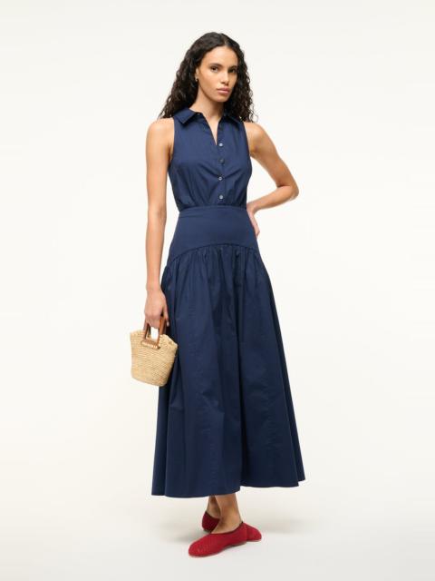 STAUD ROMY DRESS NAVY