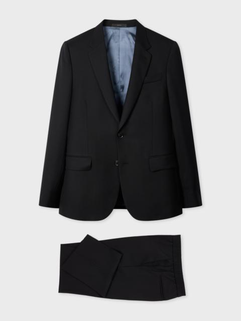 The Soho - Tailored-Fit Black Wool 'A Suit To Travel In' Suit