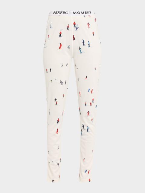 Jacquard Base Layer Ski Leggings