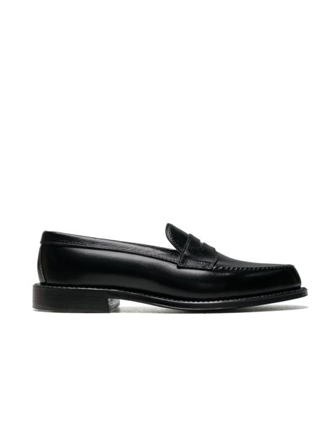 Penny Loafer Black Calfskin/Black Alpine Grain G2201