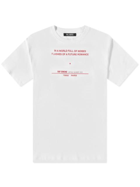 Raf Simons Tour Date T-Shirt