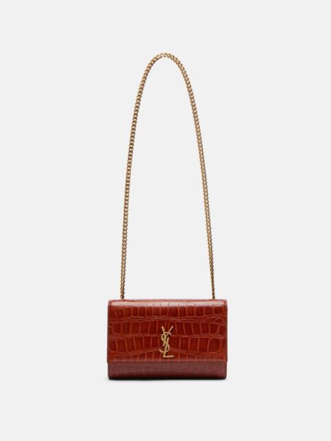 Kate Small croc-effect leather shoulder bag