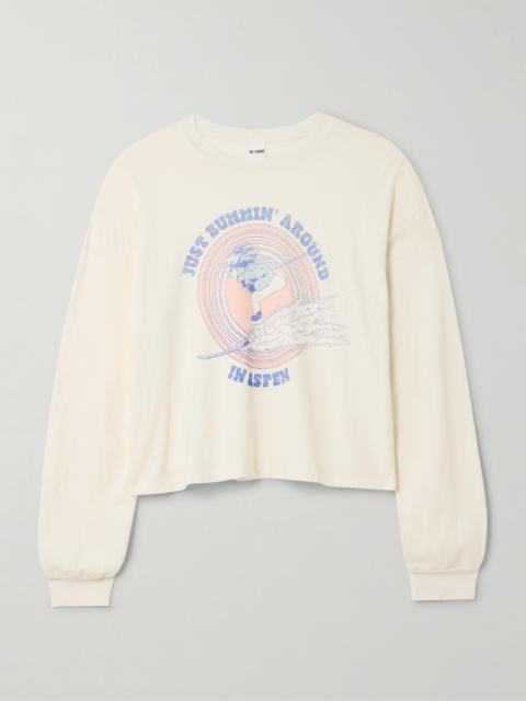 Printed Cotton-jersey T-shirt