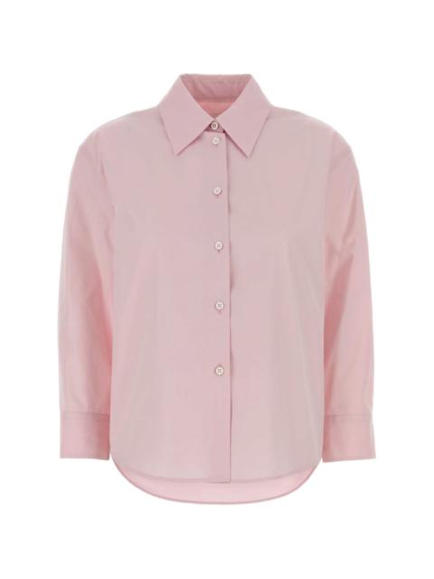 pastel-pink shirt