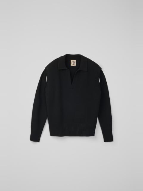 Black wool-blend Sweater