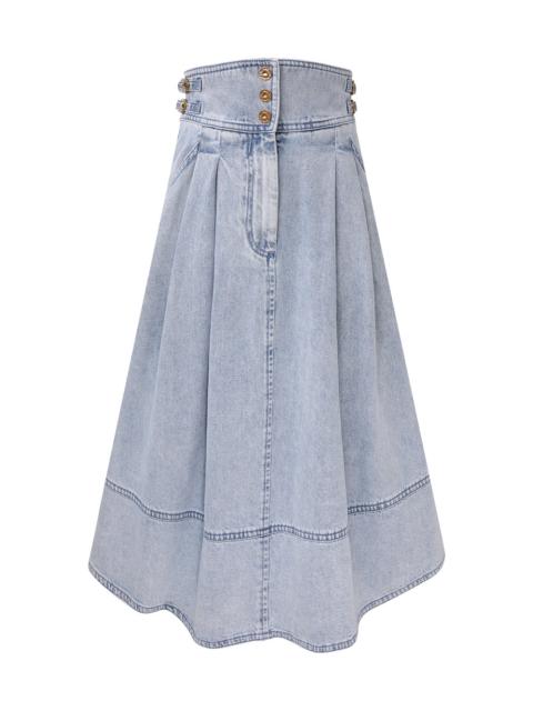 DENIM MIDI SKIRT