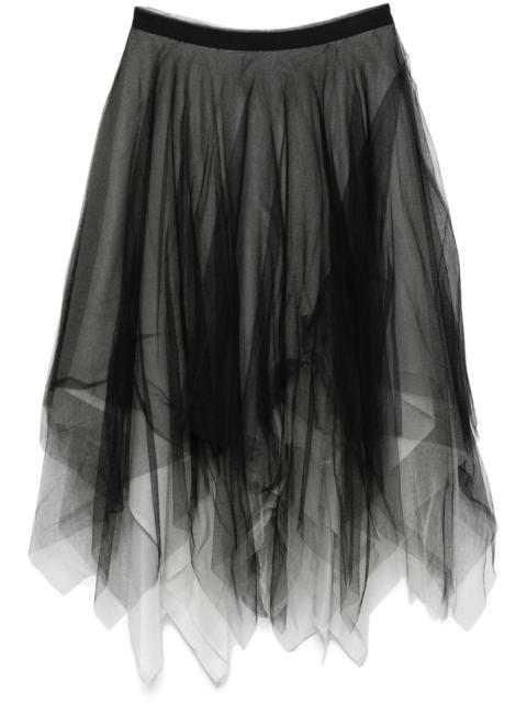 tulle midi skirt