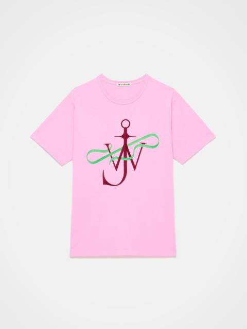 RIBBON ANCHOR T-SHIRT IN PINK