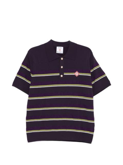 striped polo shirt