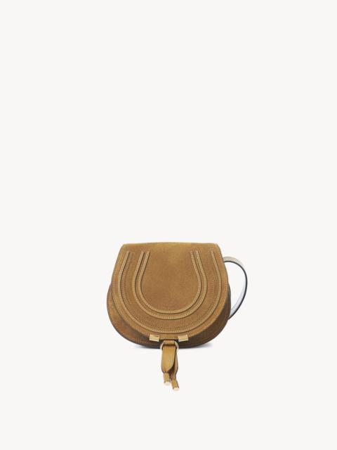 SMALL MARCIE SADDLE BAG IN SUEDE LEATHER